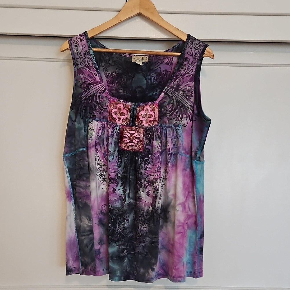 Boho Multicolor Sleeveless Top
